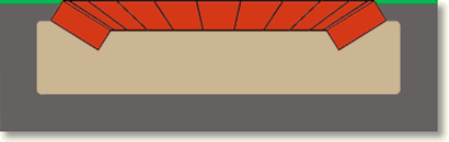 Snit tegning af b&aring;lplads